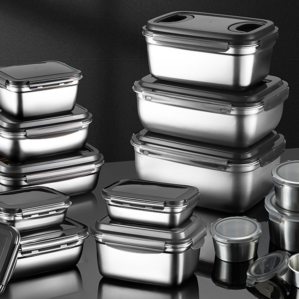 Meal Prep Oven Safe Containers - Stainless Steel Food Storage Container with
