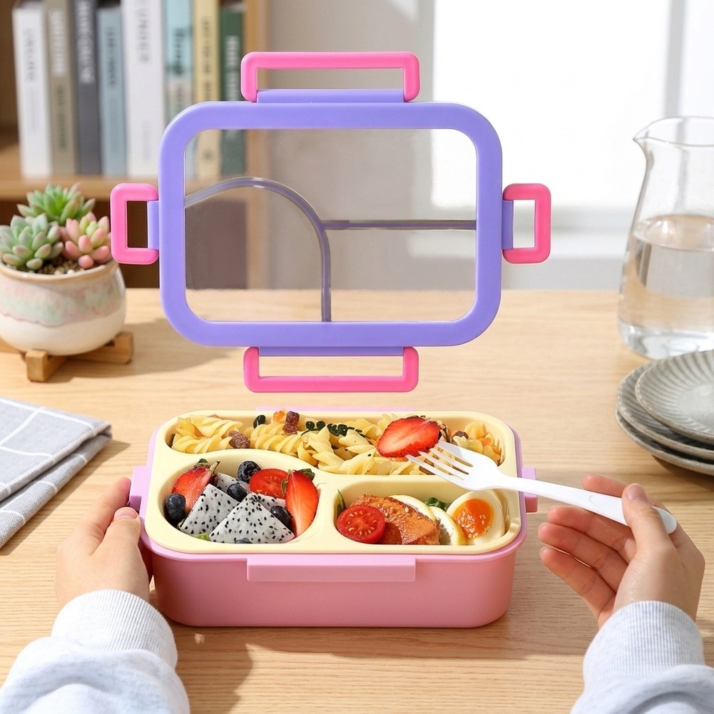 Stainless Bento Box - Stainless Steel Bento/Box 3 Compartment Leak-Proof