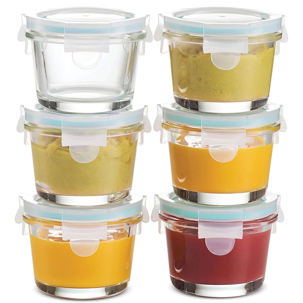 Meal Prep Glass Containers Oven Safe - 5oz Small Glass Meal Prep Food