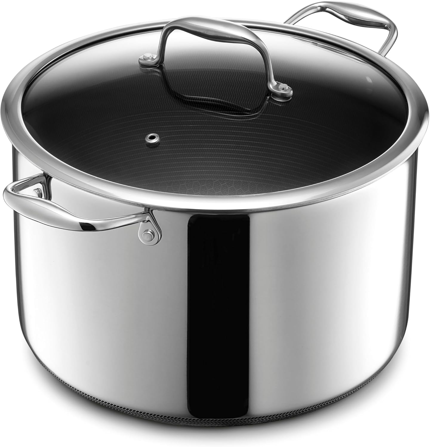 Meal Prep Glass Containers Oven Safe - Hybrid Nonstick Stockpot with Tempered Glass