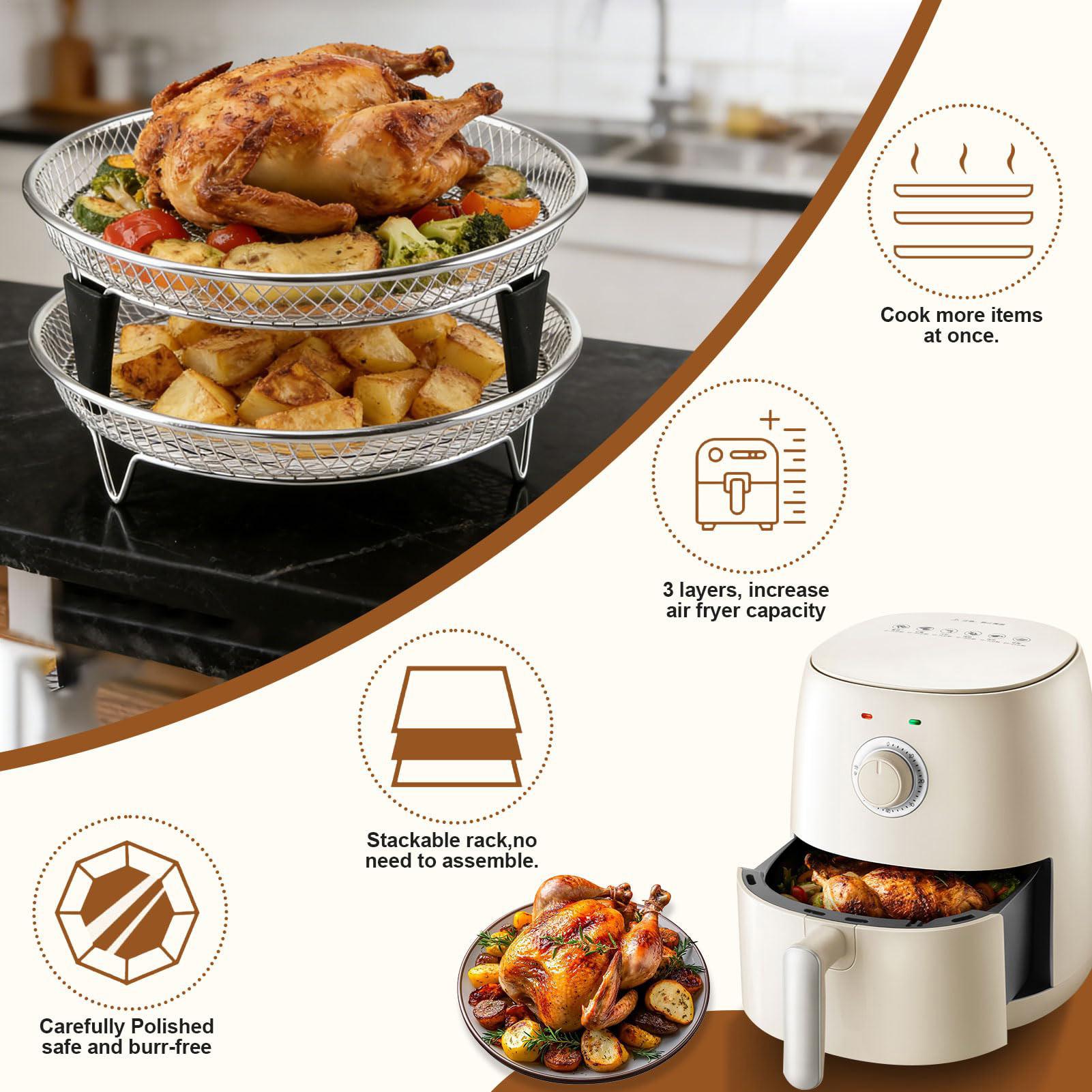 Air Fryer Basket Stainless Ste - Meal Prep List ulasan dan harga