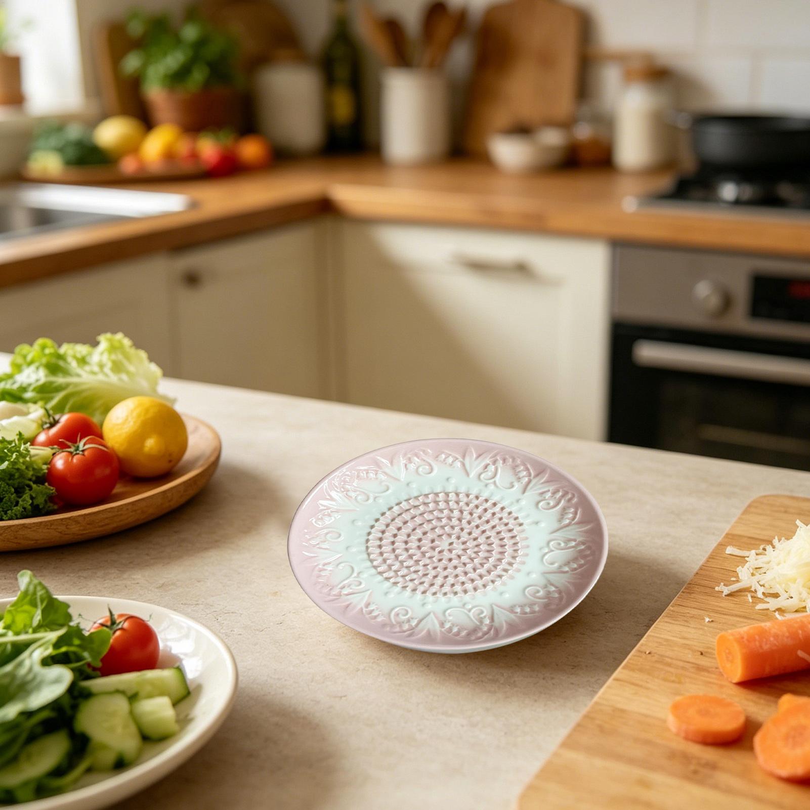 Ceramic Garlic Grater Plate Em - Meal Prep Manual ulasan dan harga