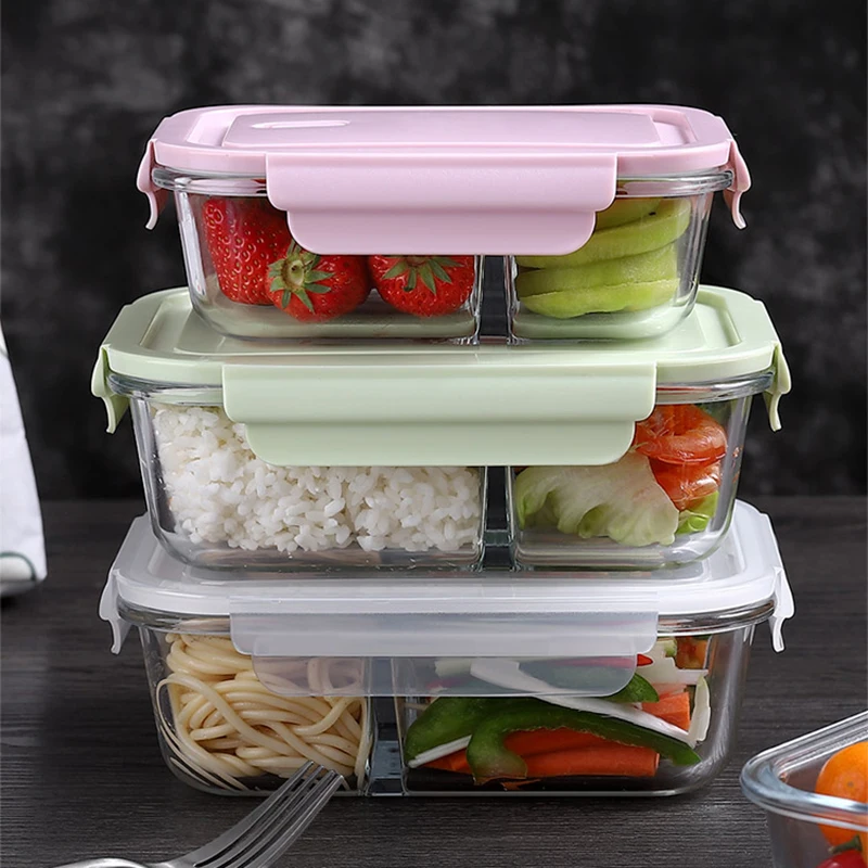Glass Lunch Box Sealed Fresh-K - Meal Prep Glass Containers Oven Safe ulasan dan harga