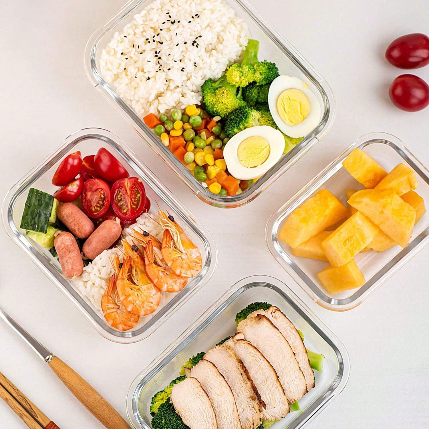 10 Pack Glass Meal Prep Contai - Meal Prep Glass Containers Oven Safe ulasan dan harga