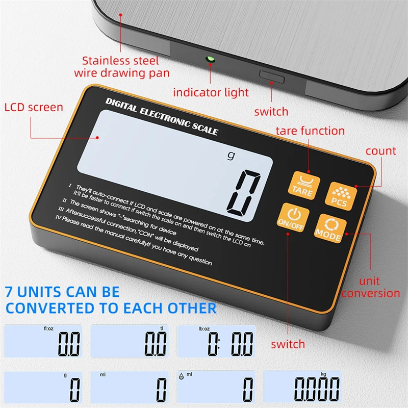 Wireless Kitchen Scale with Re - Meal Prep List ulasan dan harga