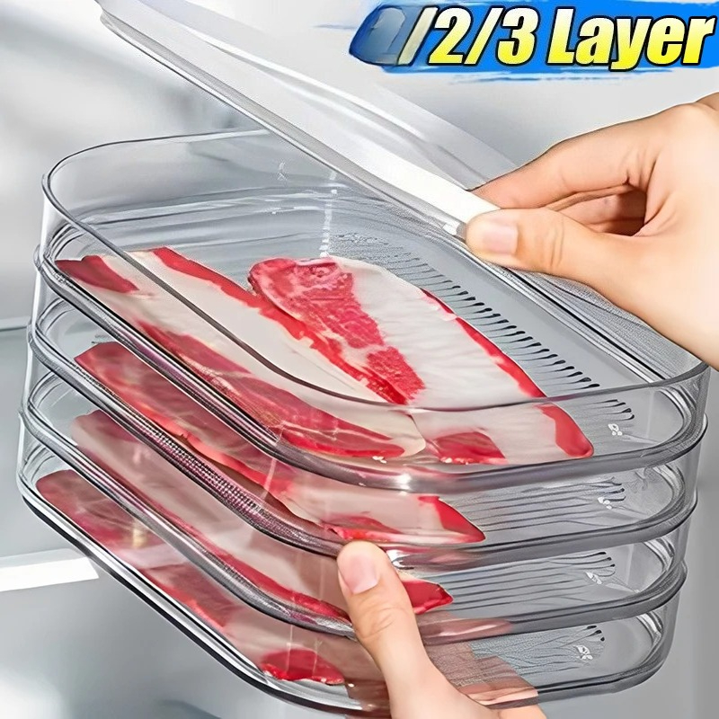 Meat Container for Fridge Baco - Meal Prep Jars With Lids ulasan dan harga
