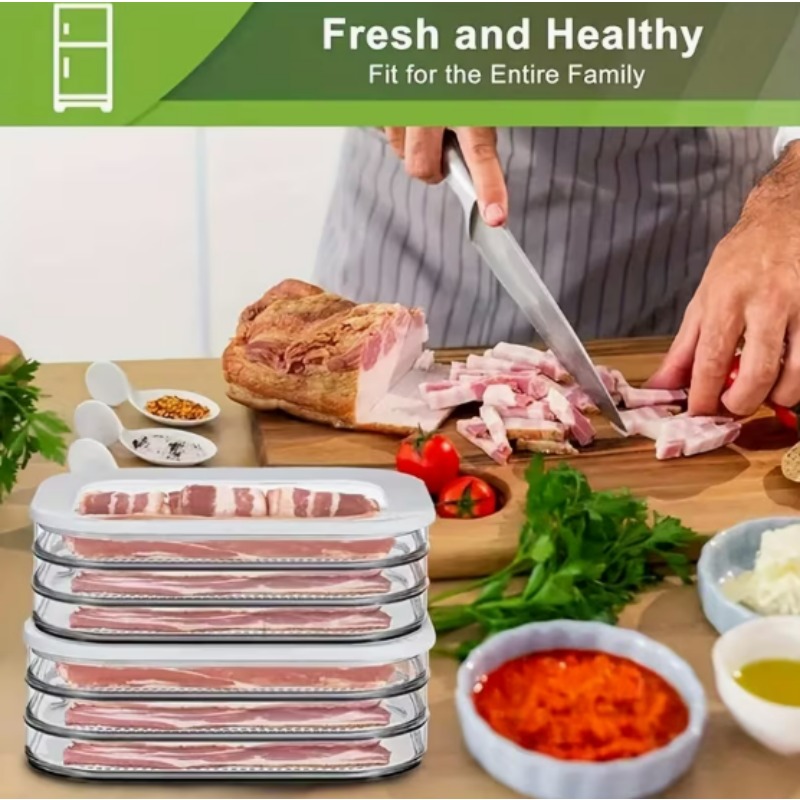 Meat Container for Fridge Baco - Meal Prep Jars With Lids ulasan dan harga