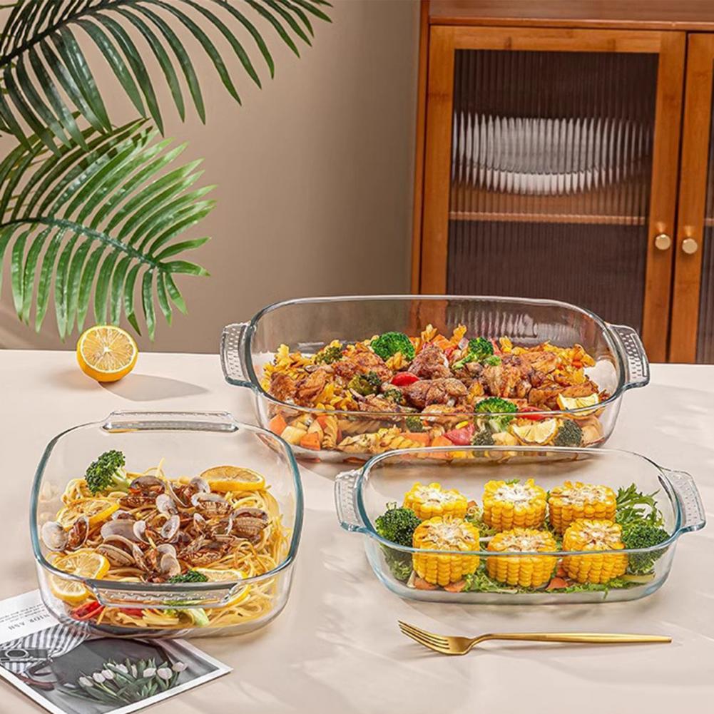 Microwave Safe Baking Pan Heat - Meal Prep Glass Containers Oven Safe ulasan dan harga