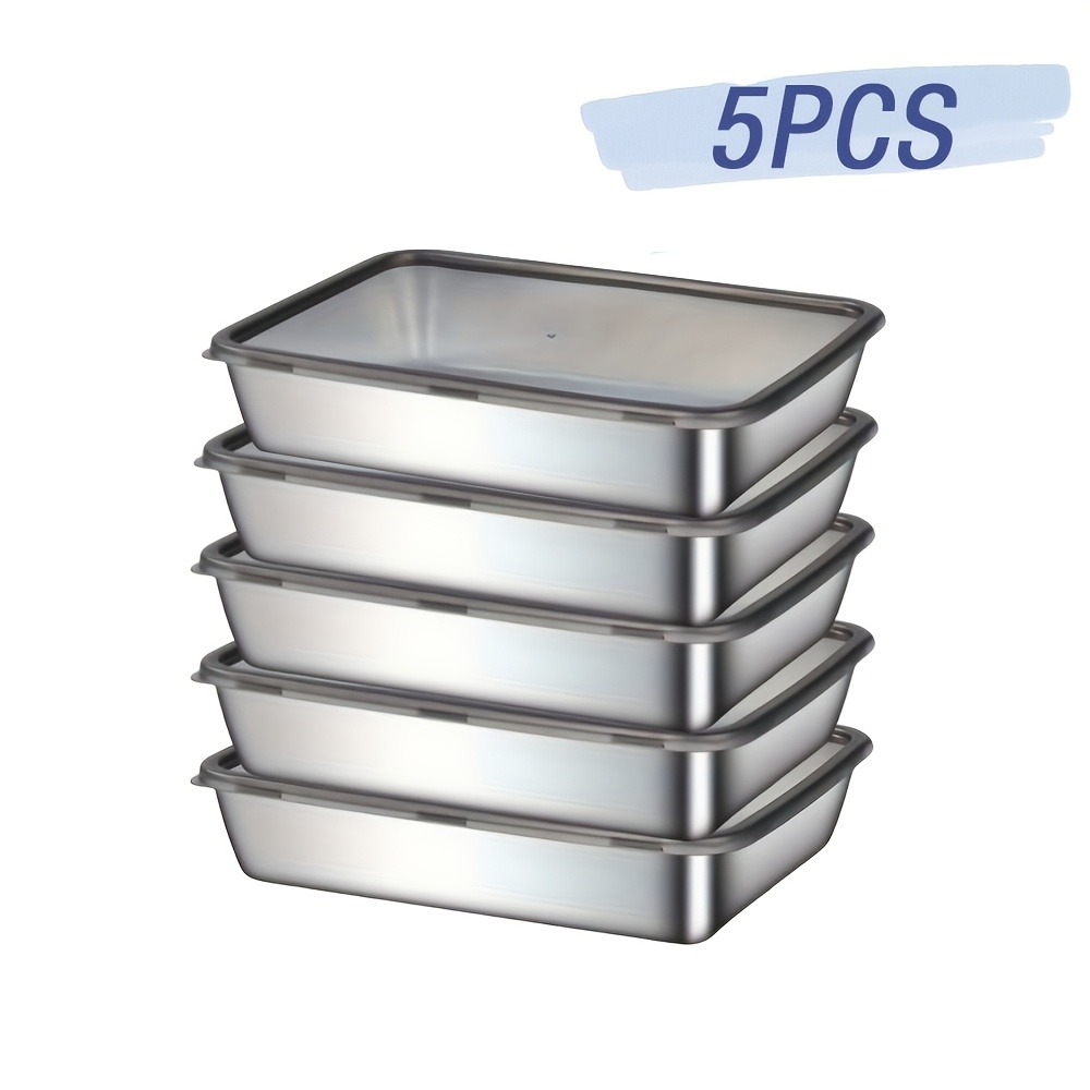5-Piece Stainless Steel Food S - Meal Prep Containers Xl ulasan dan harga