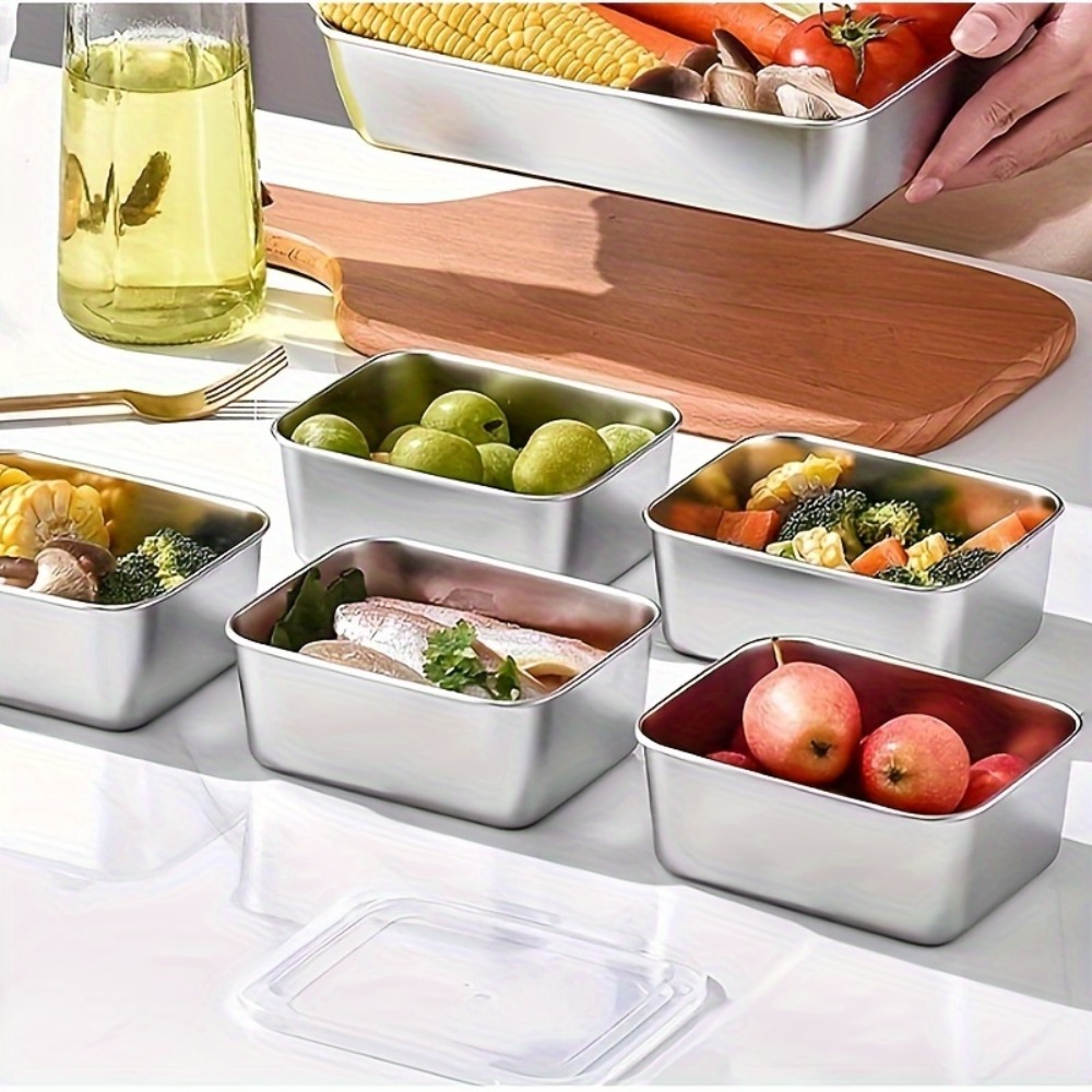 5pc Stainless Steel Food Stora - Meal Prep Containers Xl ulasan dan harga