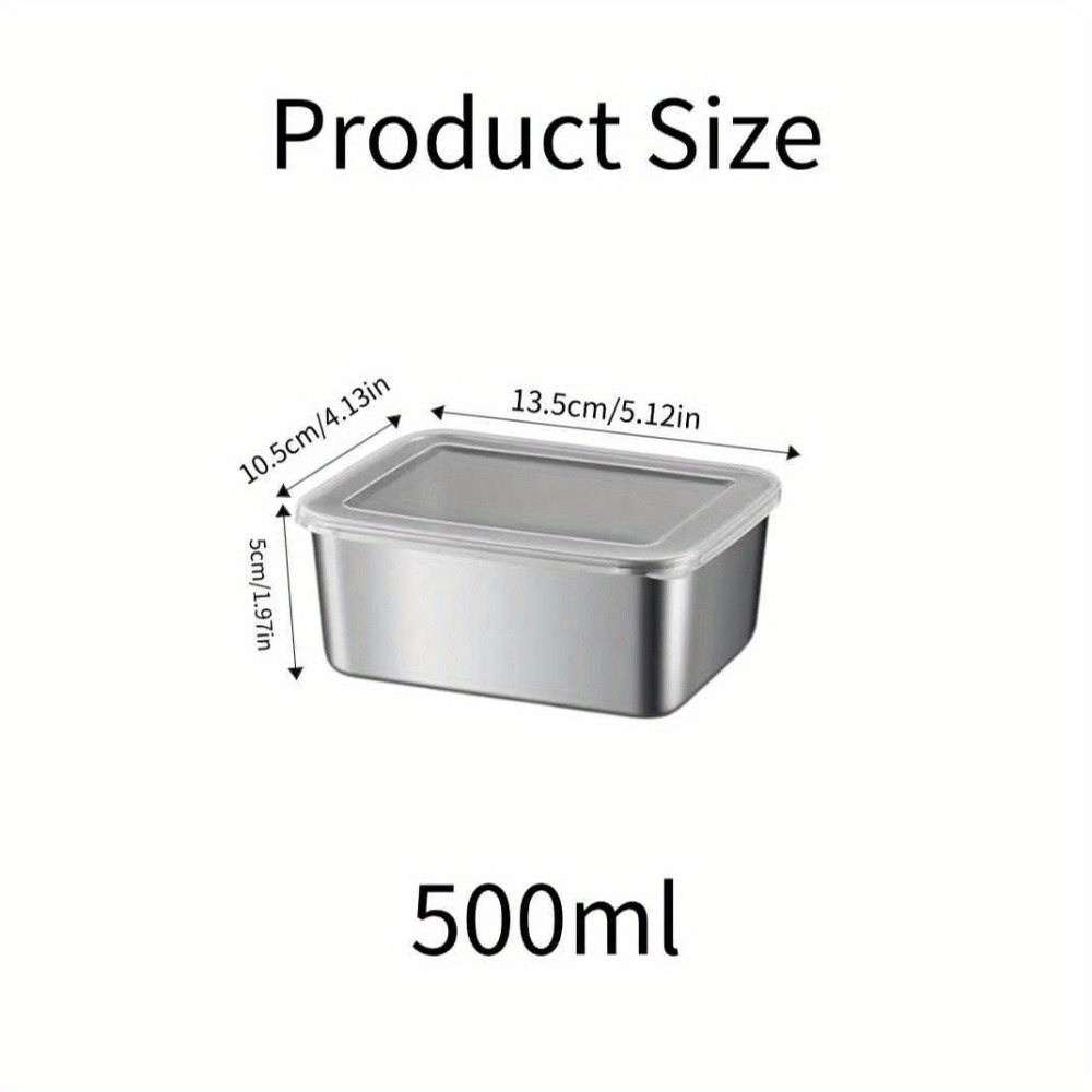 5pc Stainless Steel Food Stora - Meal Prep Containers Xl ulasan dan harga