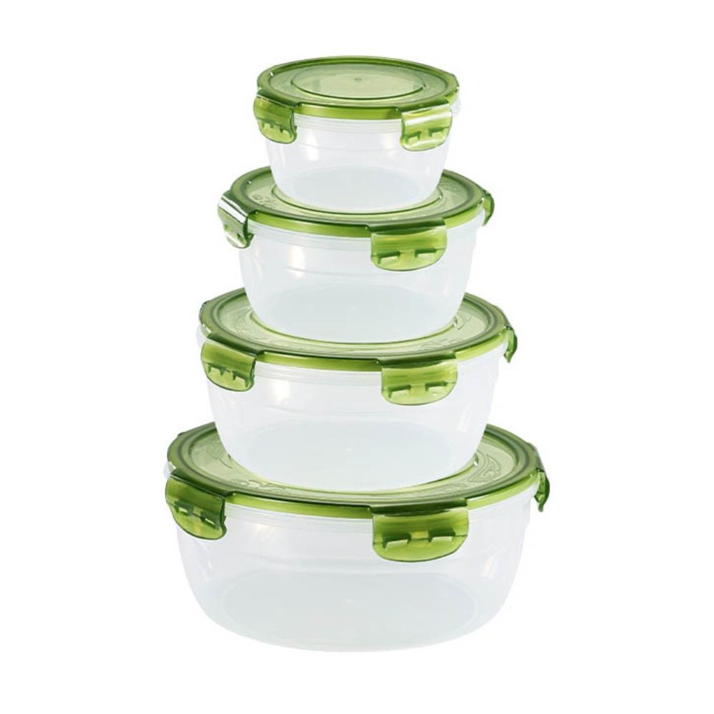 1/4Pcs Safe Plastic Round Stor - Meal Prep Glass Containers Oven Safe ulasan dan harga