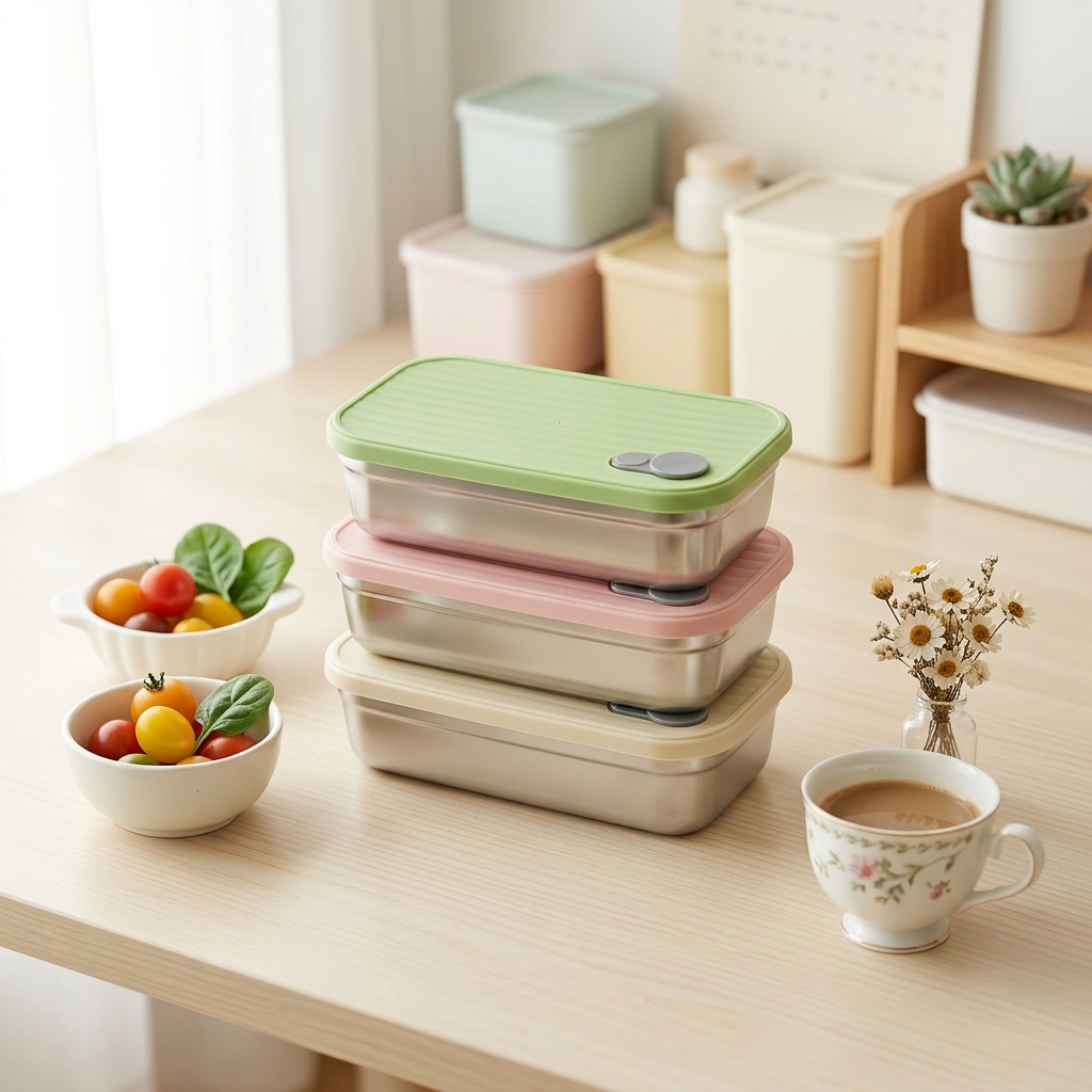 Stainless Steel Bento Box Meta - Meal Prep Kinder ulasan dan harga