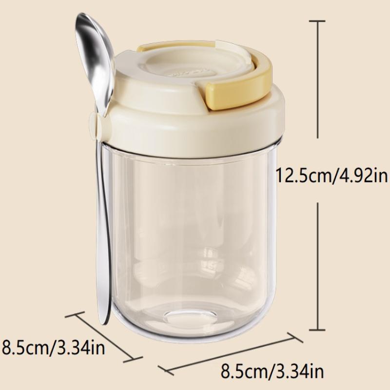 [E] Breakfast Cup Portable Oat - Meal Prep Yogurt Containers ulasan dan harga