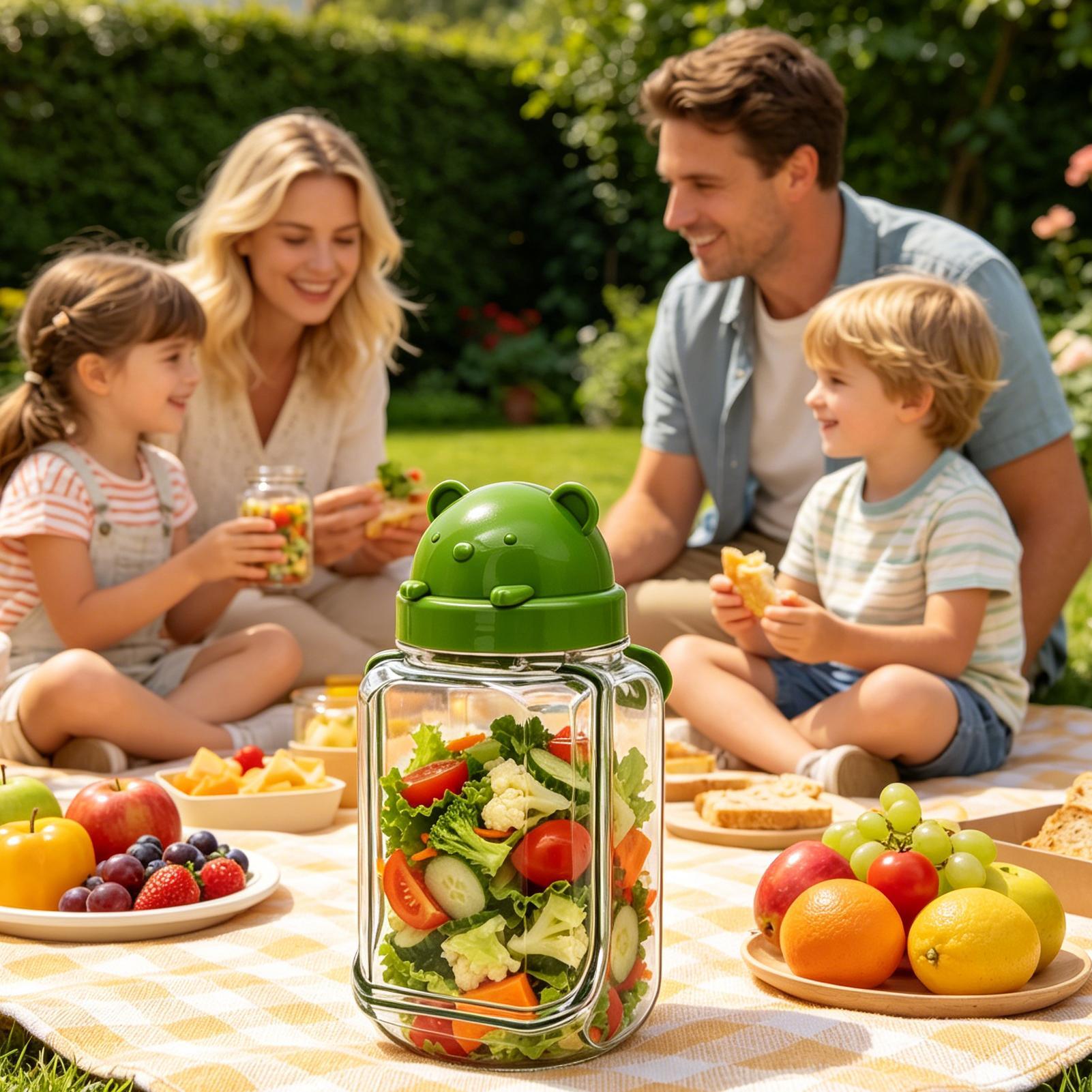 Salad Jar Clear Food Organizer - Meal Prep Gym ulasan dan harga