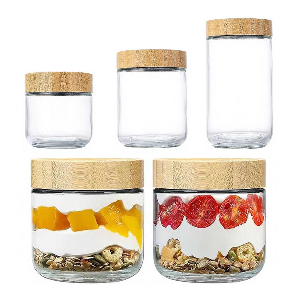 Kitchen Storage Jars Airtight  - Meal Prep Jars With Lids ulasan dan harga