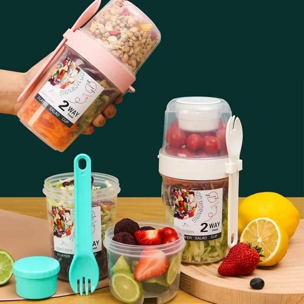 Portable Salad Cup Breakfast C - Meal Prep Yogurt Containers ulasan dan harga
