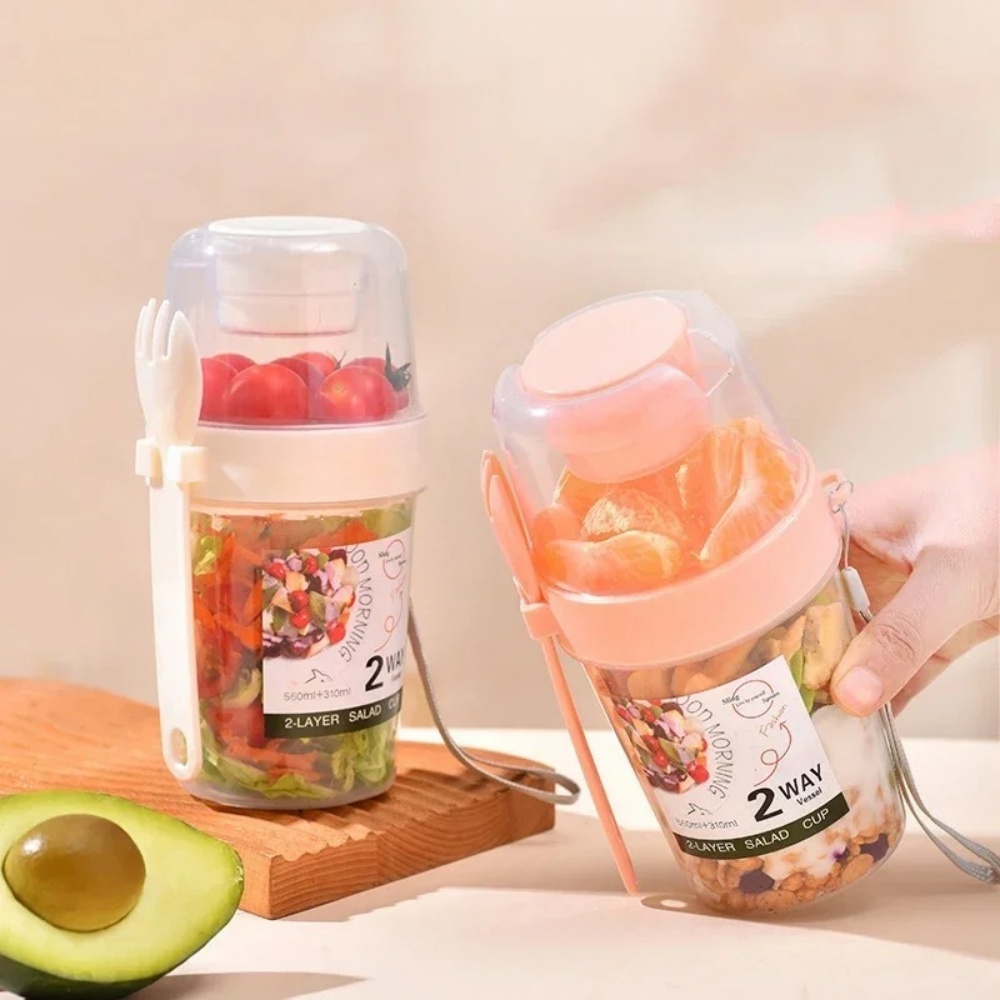 Portable Salad Cup Breakfast C - Meal Prep Yogurt Containers ulasan dan harga