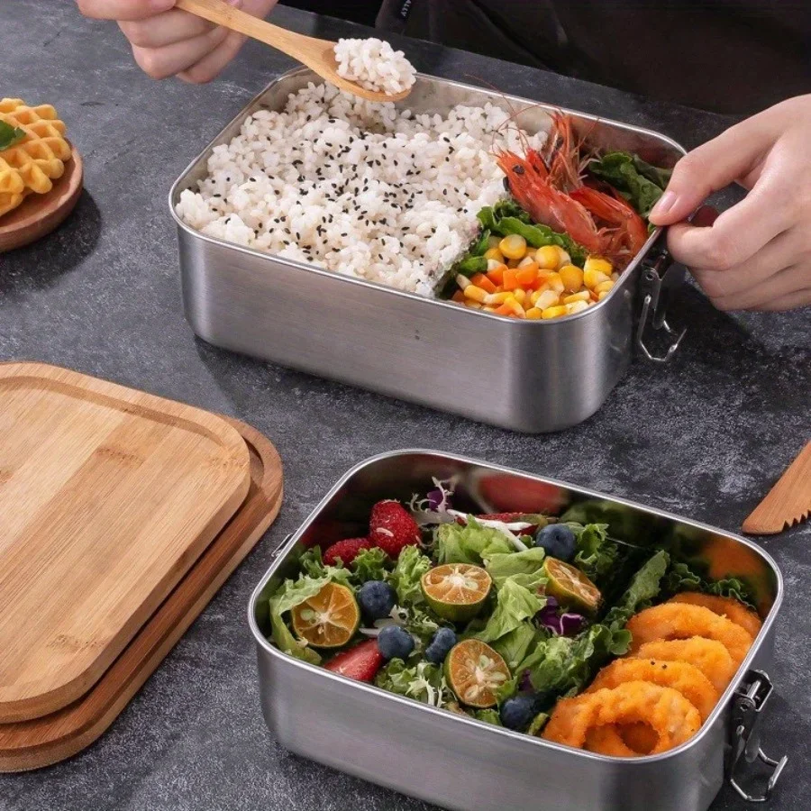 New 304 Stainless Steel Bamboo - Stainless Bento Box ulasan dan harga