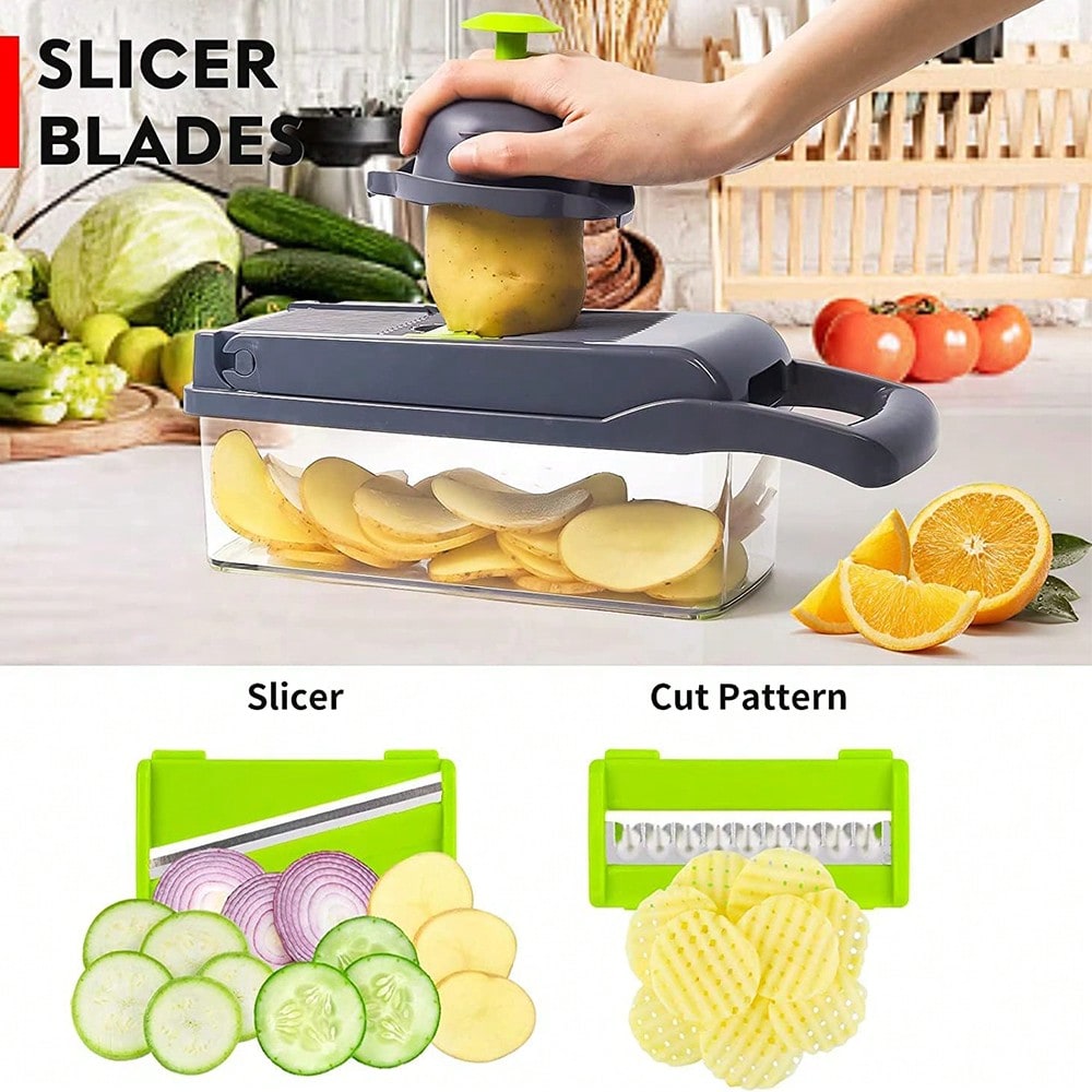 16-Piece Multi-Function Kitche - Meal Prep Manual ulasan dan harga