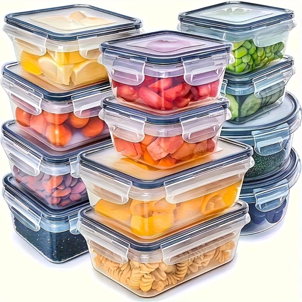 8-PC BPA-Free Airtight Food Co - Meal Prep Containers Xl ulasan dan harga