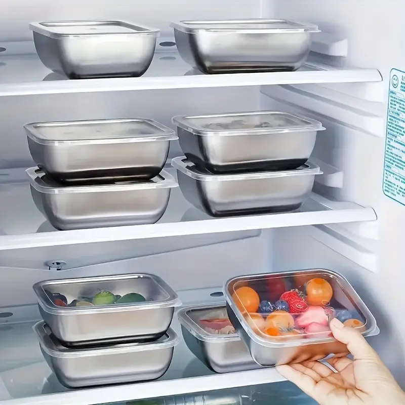 5pcs Stainless Steel Food Stor - Meal Prep Containers Xl ulasan dan harga