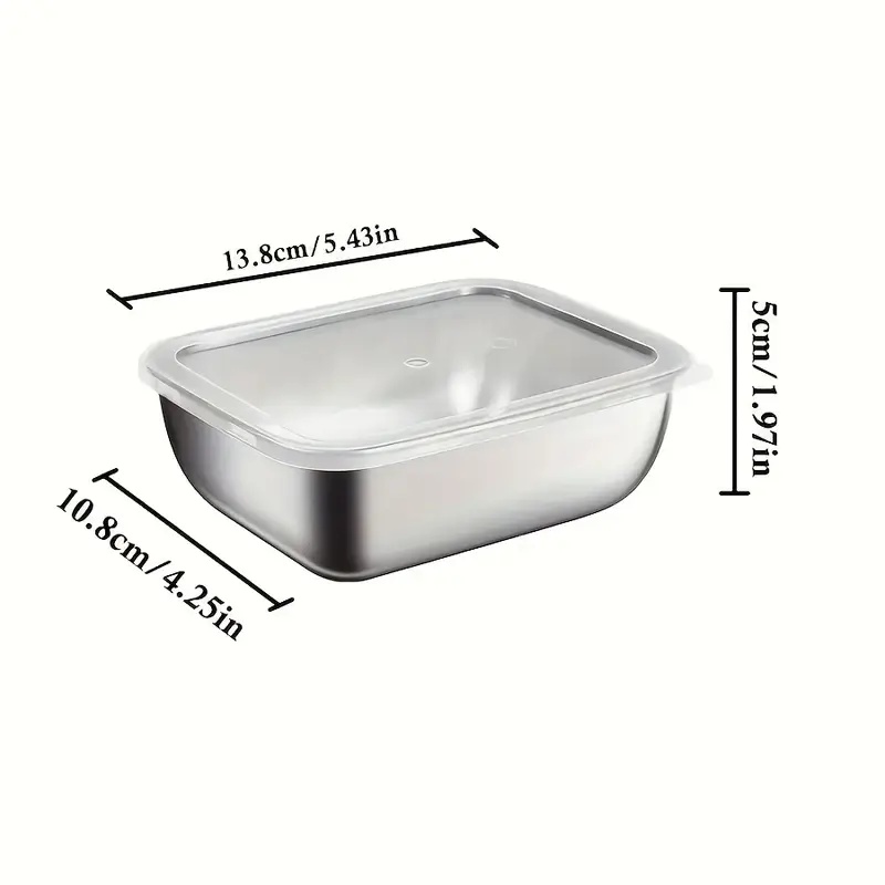5pcs Stainless Steel Food Stor - Meal Prep Containers Xl ulasan dan harga