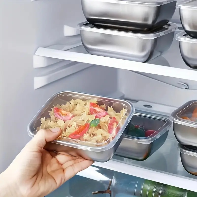 5pcs Stainless Steel Food Stor - Meal Prep Containers Xl ulasan dan harga