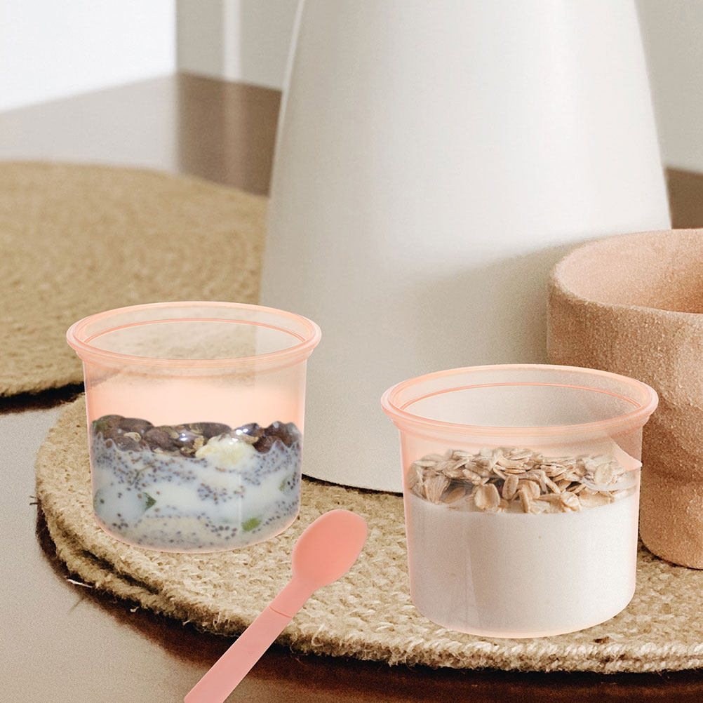 2Pcs Overnight Oats Jar Set Pr - Meal Prep Jars With Lids ulasan dan harga