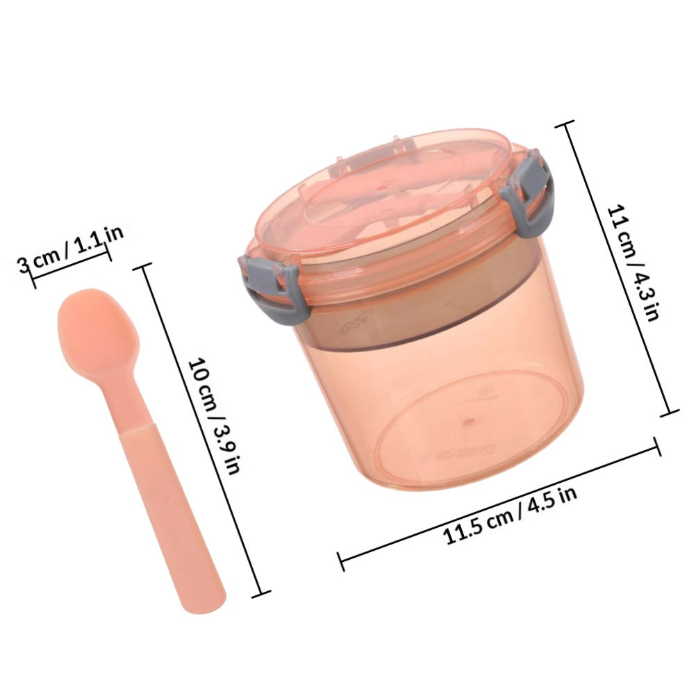 2Pcs Overnight Oats Jar Set Pr - Meal Prep Jars With Lids ulasan dan harga