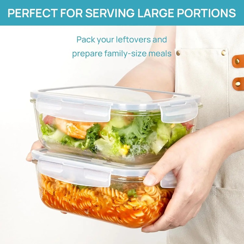 18‑Piece Glass Food Storage Co - Meal Prep Oven Safe Containers ulasan dan harga