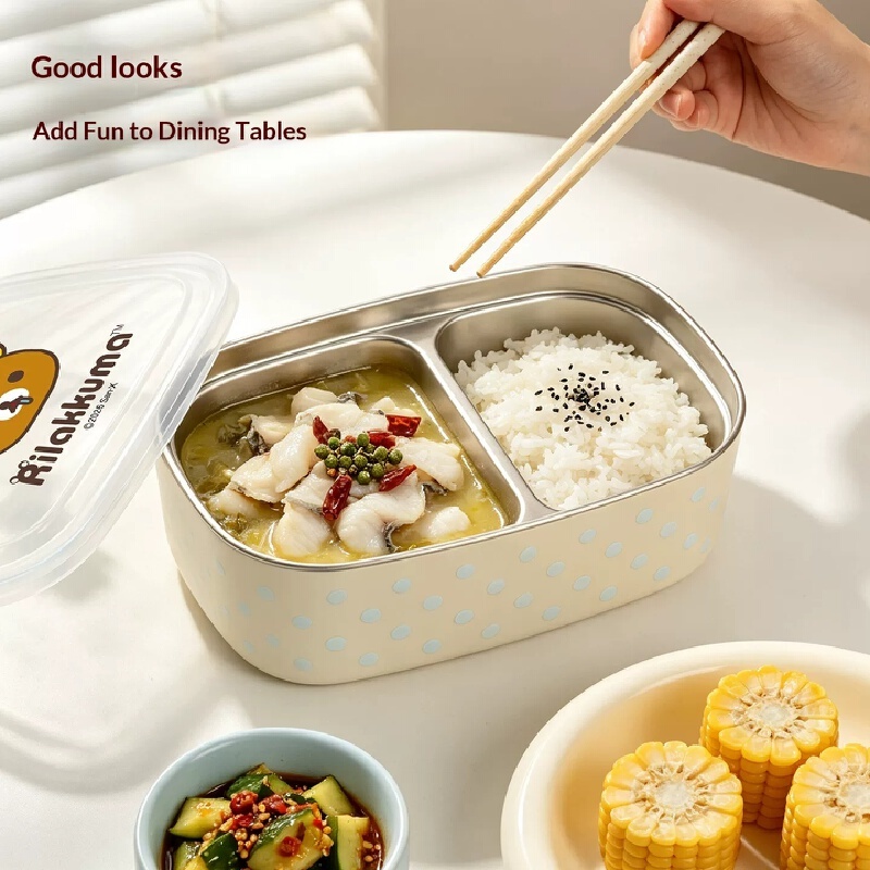 Original Rilakkuma Kiiroitori  - Stainless Bento Box ulasan dan harga
