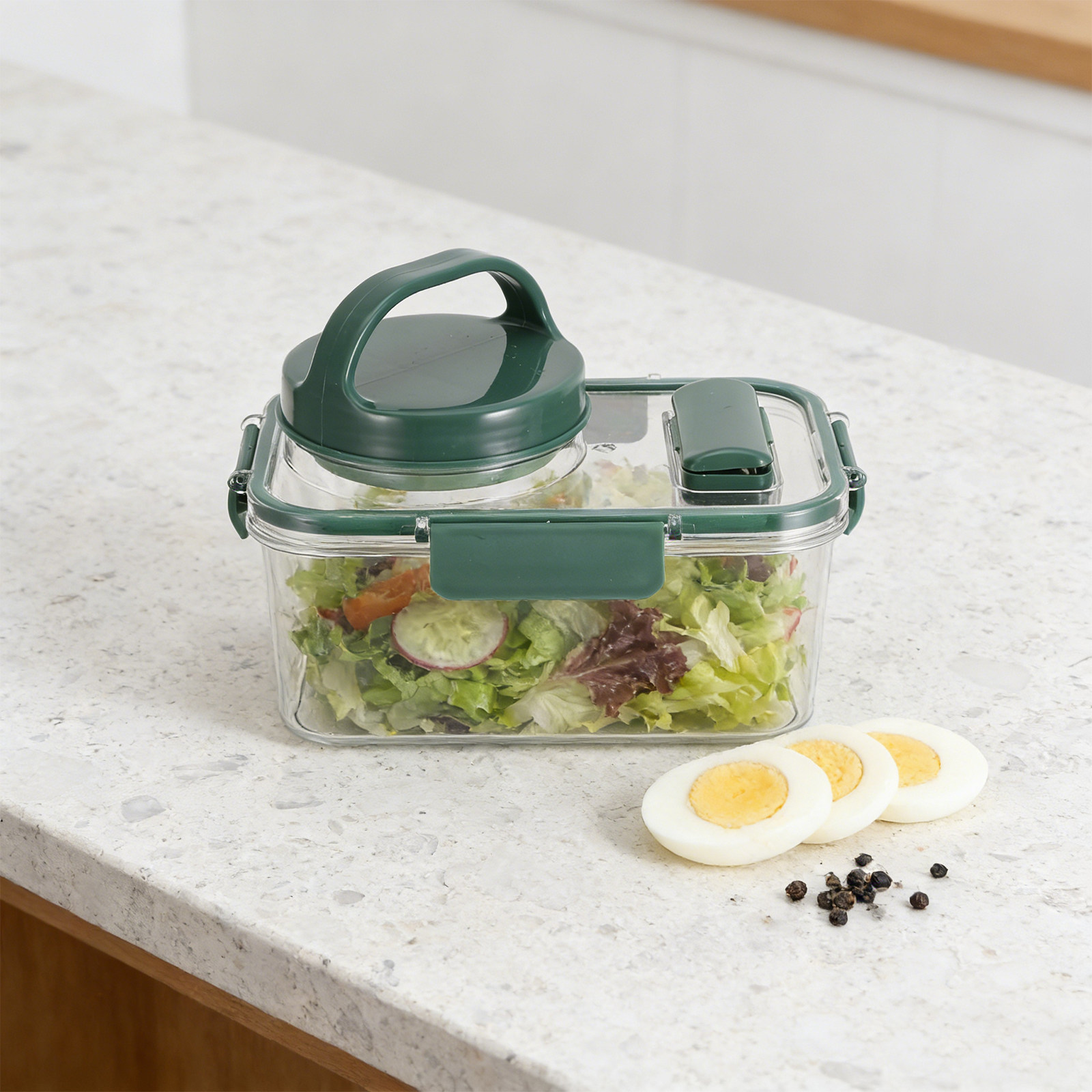 Salad Container with Dressing  - Meal Prep For Office ulasan dan harga