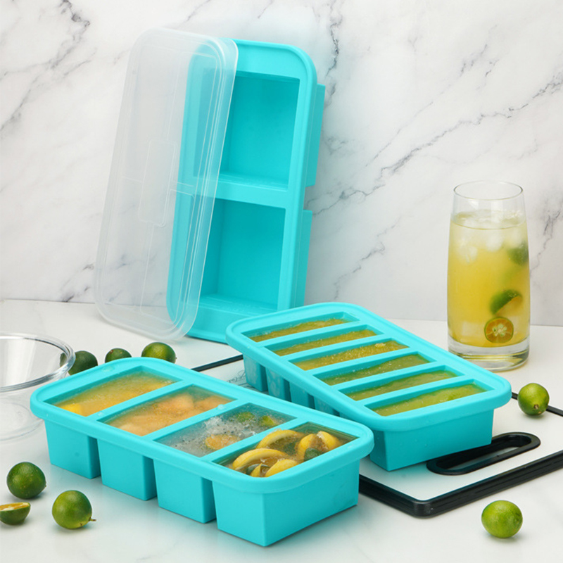 1/2 Cup Silicone Freezer Molds - Meal Prep Oven Safe Containers ulasan dan harga