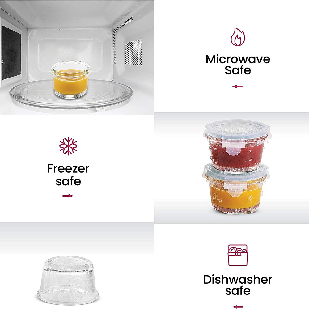 5oz Small Glass Meal Prep Food - Meal Prep Glass Containers Oven Safe ulasan dan harga