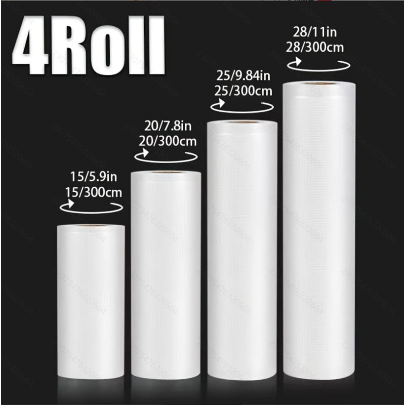4pcs Vacuum Sealer Bags: 4 Rol - Meal Prep Fit ulasan dan harga