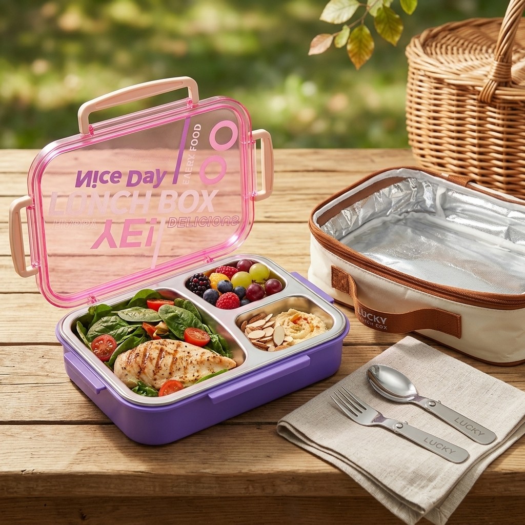 Microwavable 304 Stainless Ste - Meal Prep Kinder ulasan dan harga