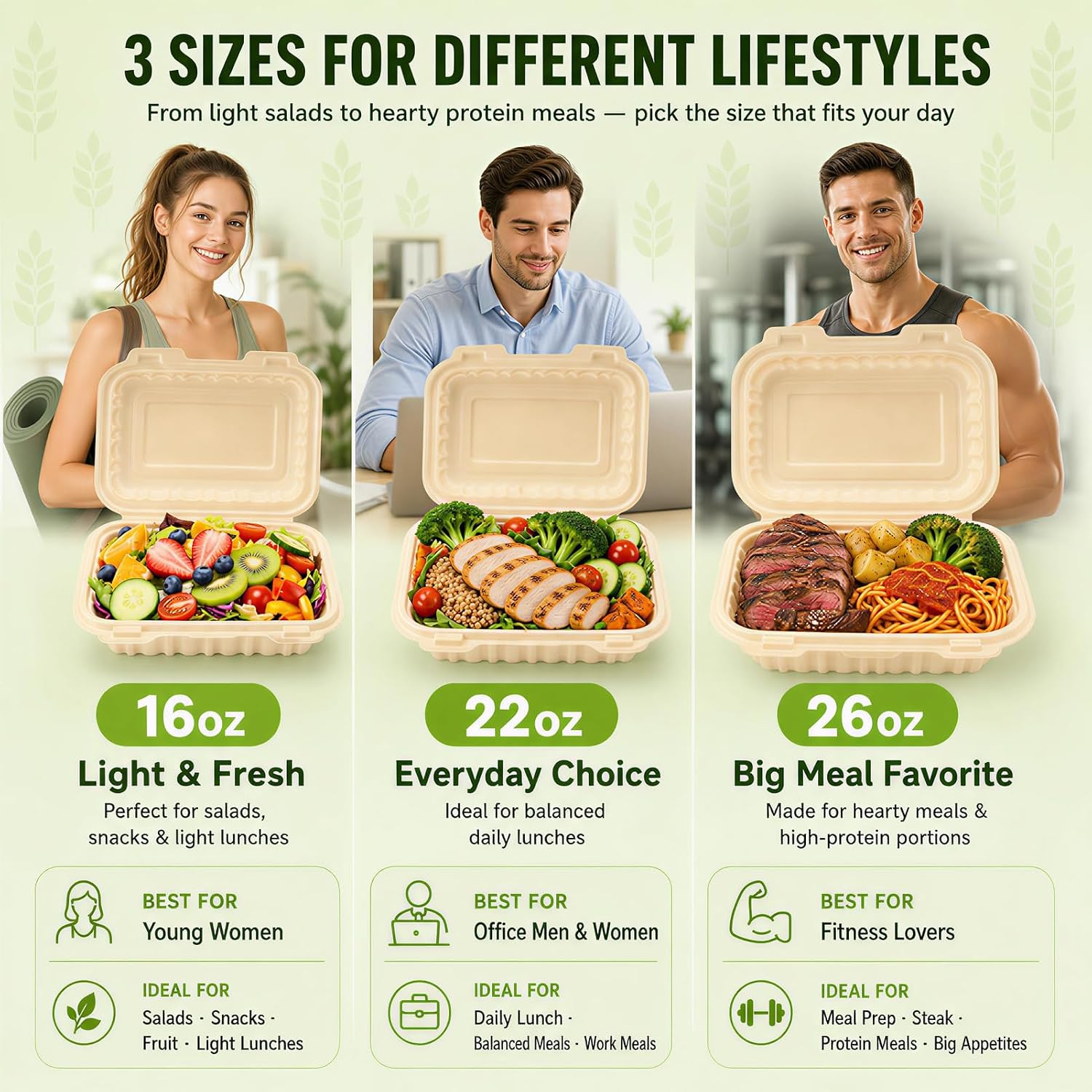 50 Pack 16oz Clamshell Take Ou - Meal Prep List ulasan dan harga