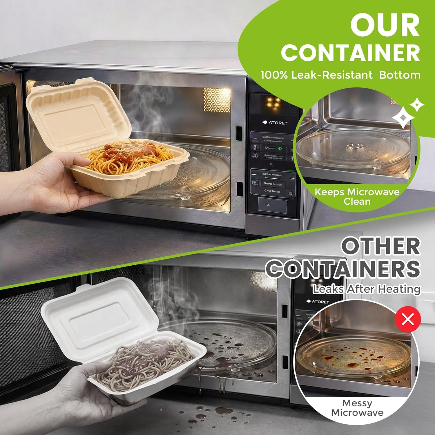 50 Pack 16oz Clamshell Take Ou - Meal Prep List ulasan dan harga