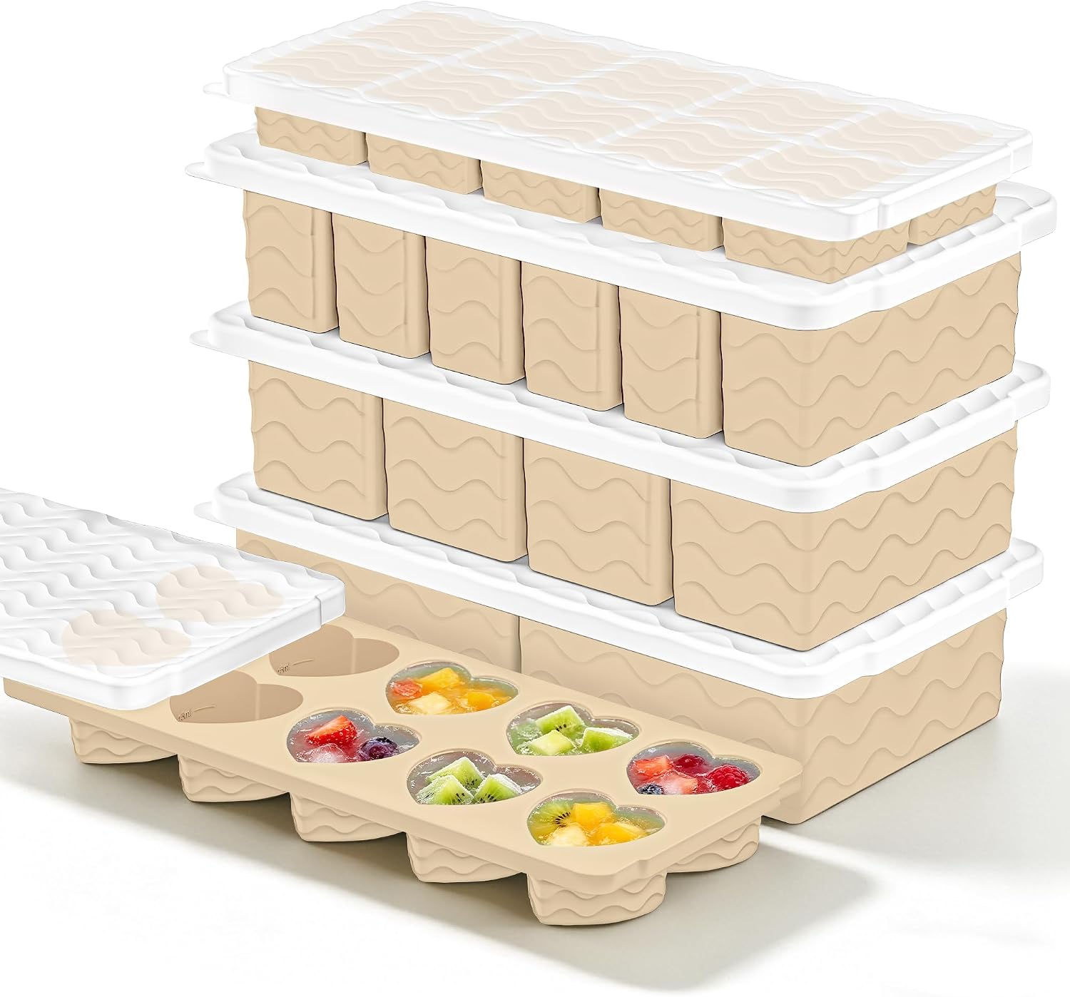 Silicone Freezer Mold with Lid - Meal Prep Oven Safe Containers ulasan dan harga