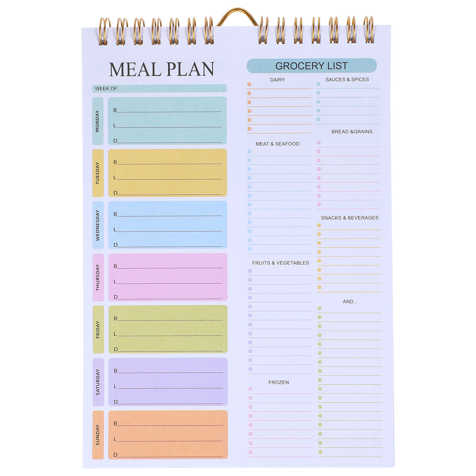 Weekly Meal Planner Notebook A - Meal Prep Grocery List ulasan dan harga