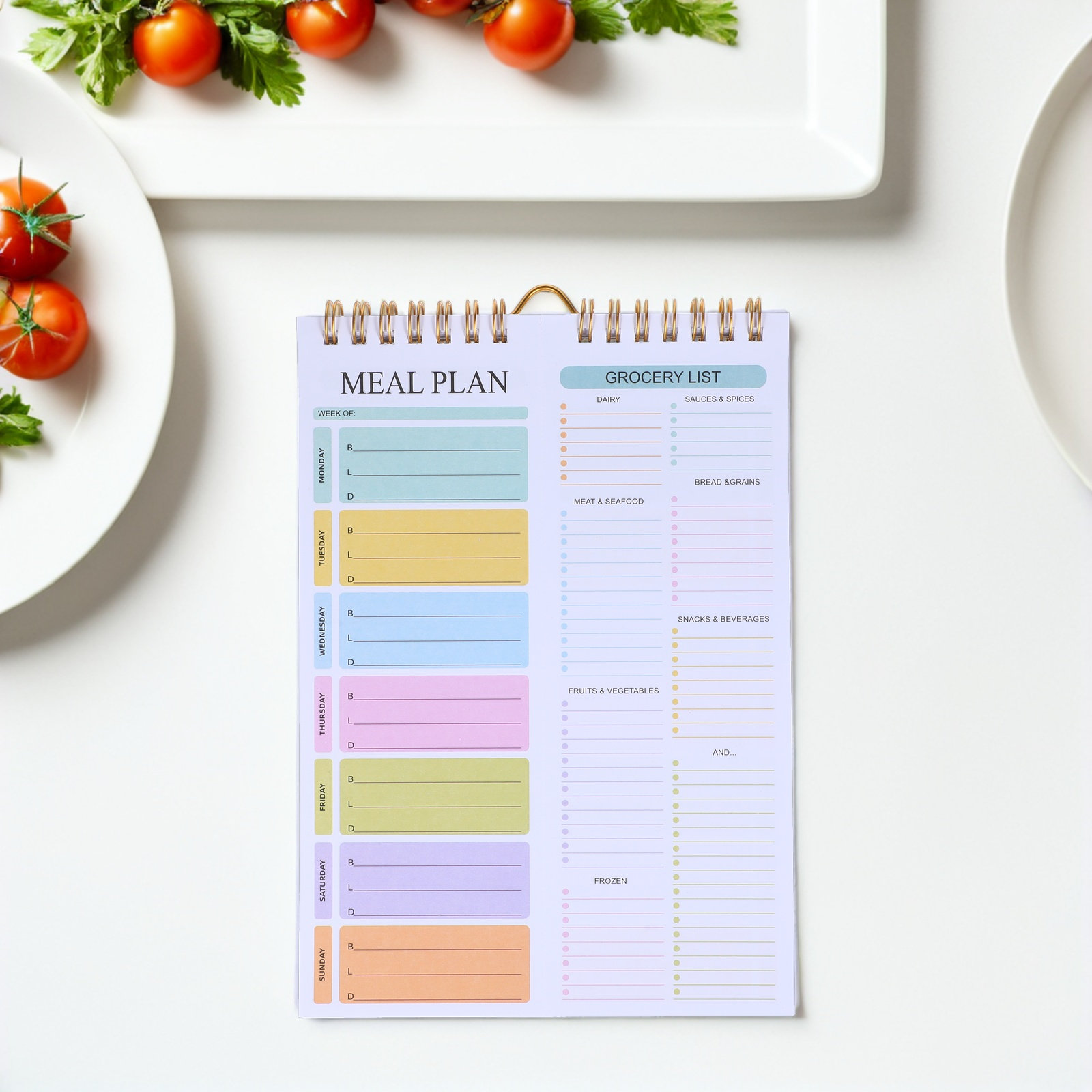 Weekly Meal Planner Notebook A - Meal Prep Grocery List ulasan dan harga
