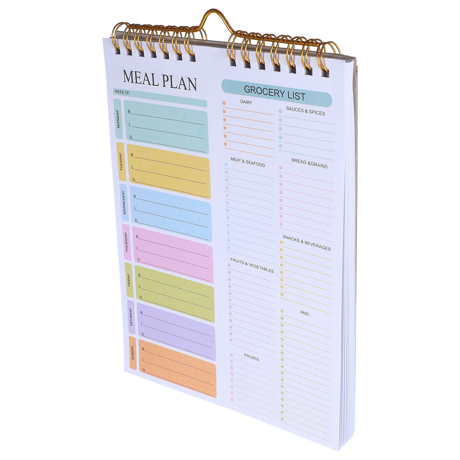 Weekly Meal Planner Notebook A - Meal Prep Grocery List ulasan dan harga
