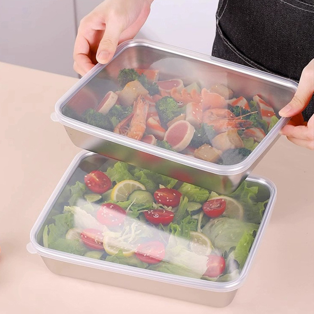 Stainless Steel Square Plate T - Meal Prep Containers Xl ulasan dan harga