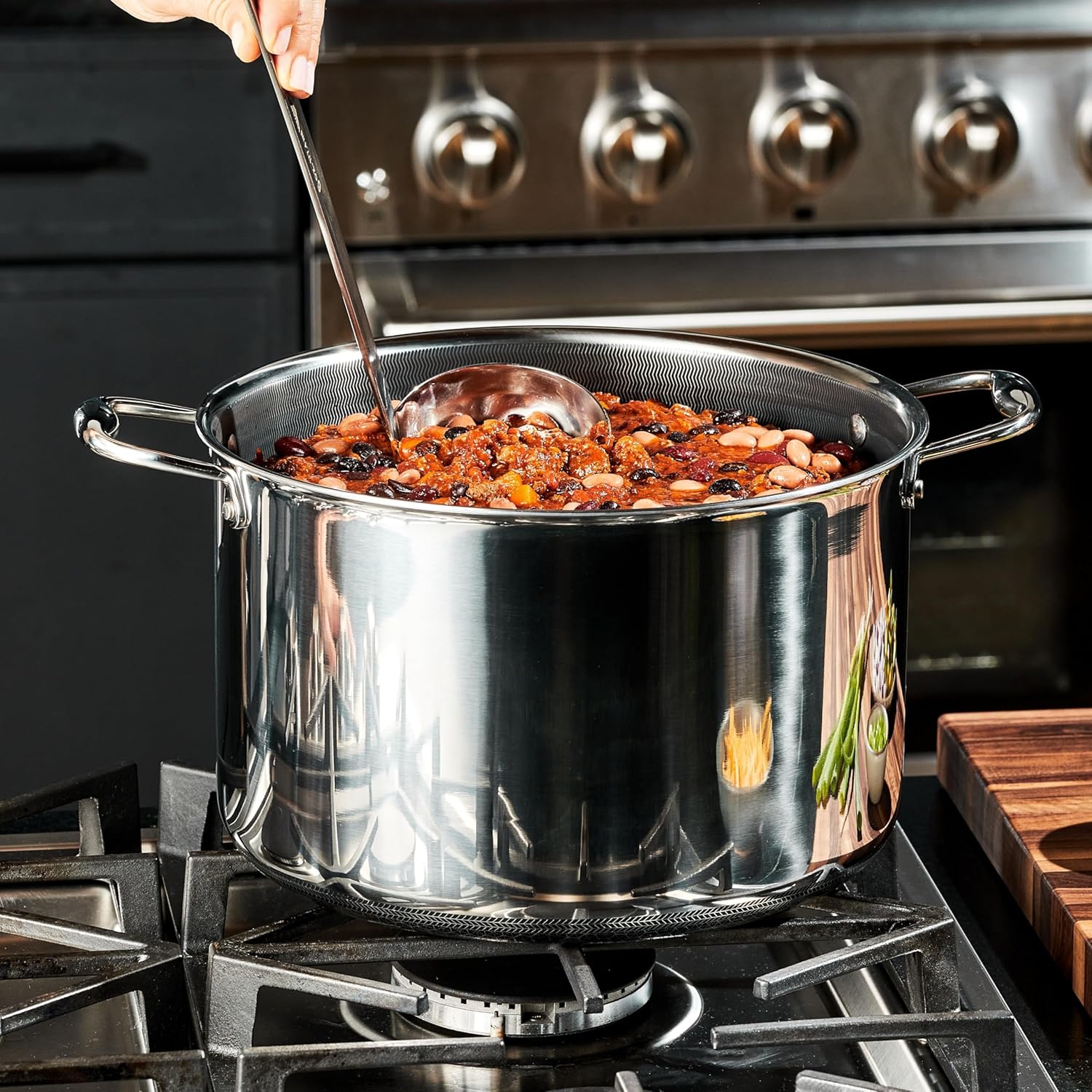 Hybrid Nonstick Stockpot with  - Meal Prep Glass Containers Oven Safe ulasan dan harga
