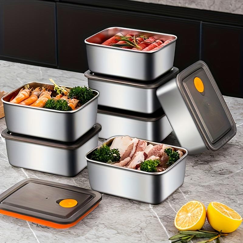 4pc Stainless Steel Food Stora - Meal Prep Containers Xl ulasan dan harga