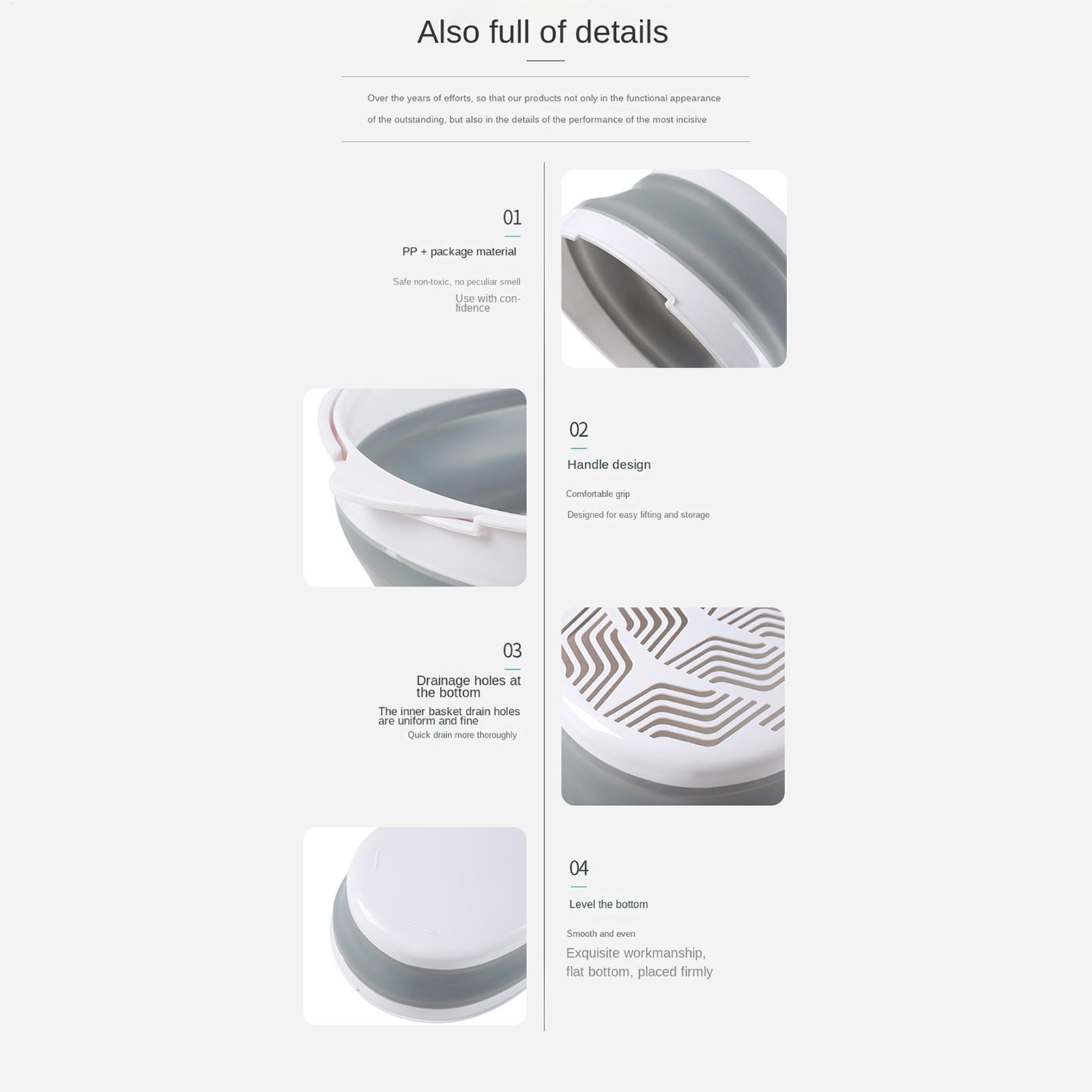 Foldable Strainer Double-Layer - Meal Prep For Office ulasan dan harga