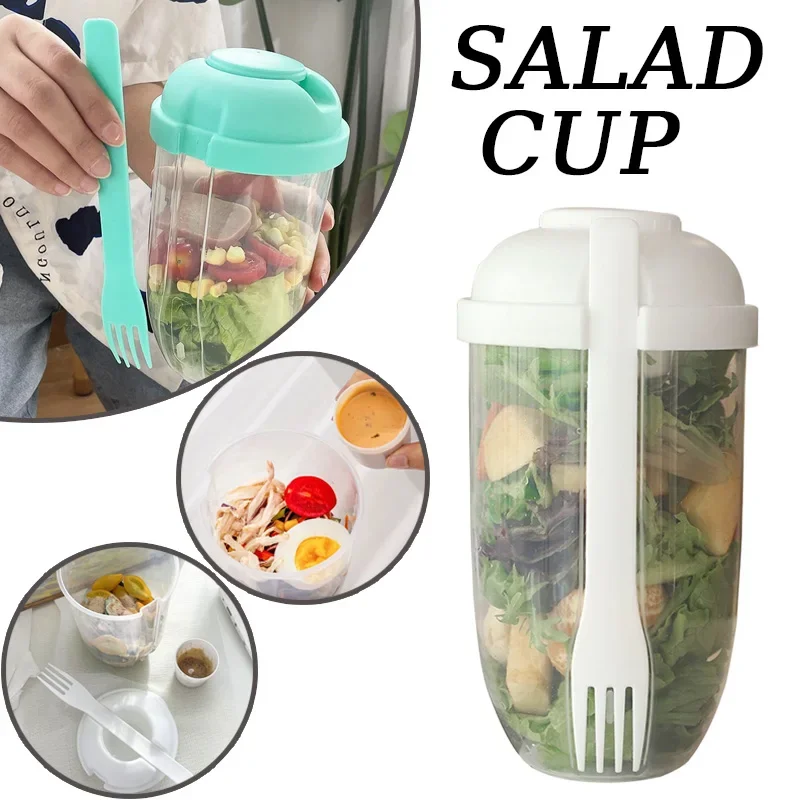 Portable Salad Bowl with Lid a - Meal Prep Yogurt Containers ulasan dan harga