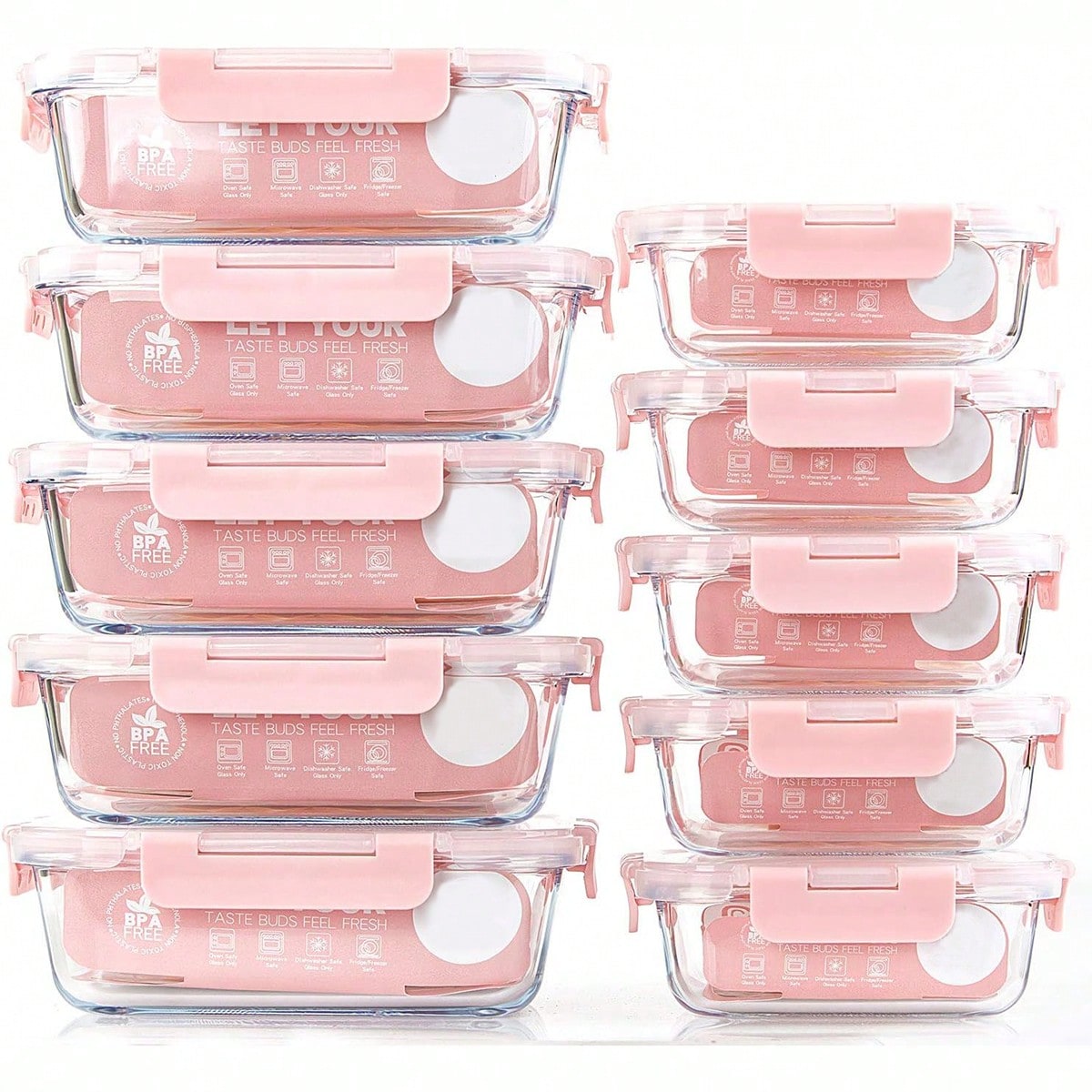 10 Pack Glass Meal Prep Contai - Meal Prep Glass Containers Oven Safe ulasan dan harga
