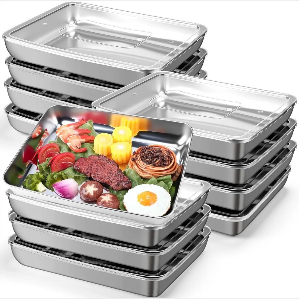 12PC Stainless Steel Food Cont - Meal Prep Oven Safe Containers ulasan dan harga